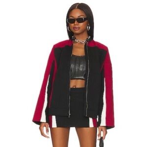 NWT Lovers and Friends Julia Jacket in Black & Red, Size XXS